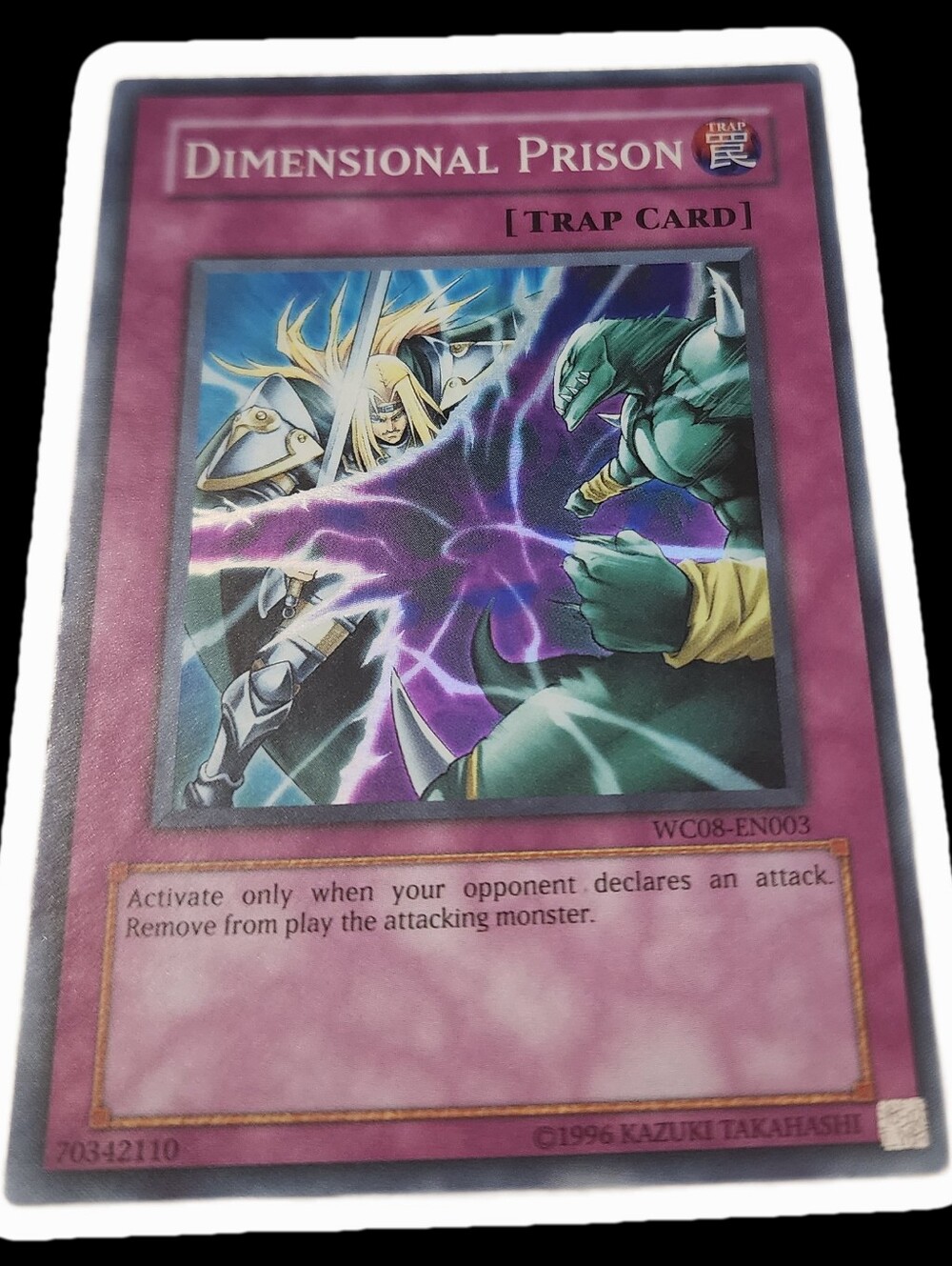 Yugioh- Dimensional Prison Trap Card